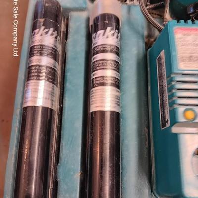 Makita Battery operated drill driver 6012HD with Fast charger, batteries and case.