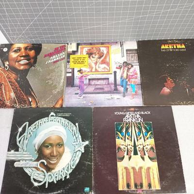 Aretha Franklin 5x LP Lot