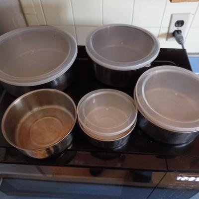 5pc stainless bowl set