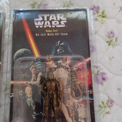 Star Wars Die-cast Key Chains NIB