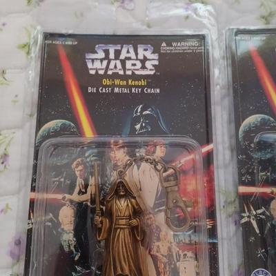 Star Wars Die-cast Key Chains NIB