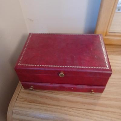 Red Jewelry Box Multi-tier Velvet