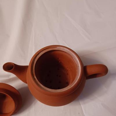terracotta tea pot