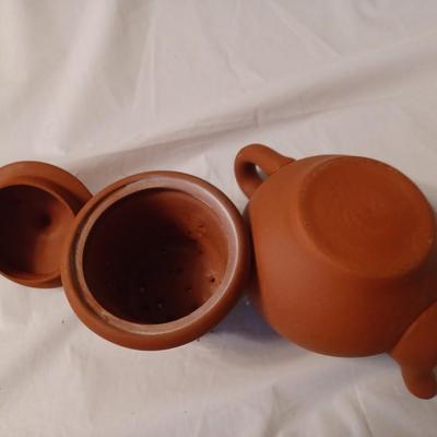 terracotta tea pot