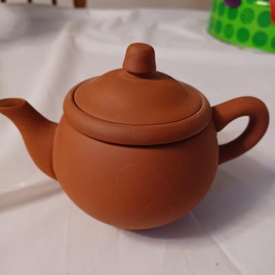 terracotta tea pot