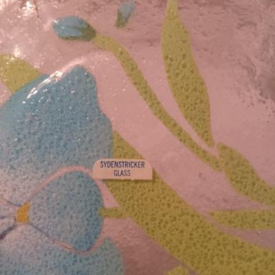 Sydenstricker Art Glass Floral Plate