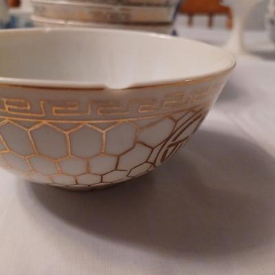 5 White Porcelain Soup bowls