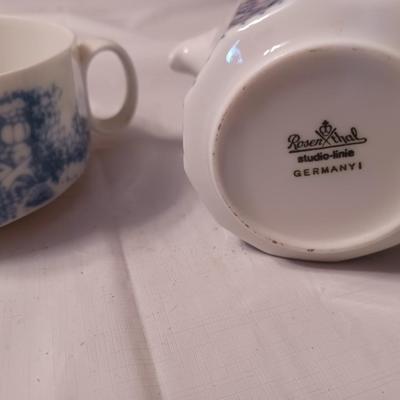 rosenthal cream and sugar