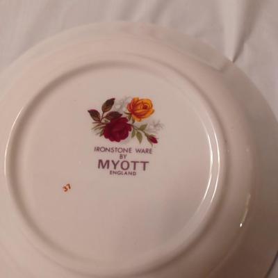 10 MYOTT IRONSTONE- SOUP BOWLS ENGLAND