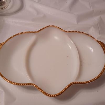 Anchor Hocking Ware Fire King Divided Dish