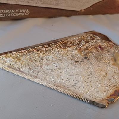 International Silver Co silverplated cake server