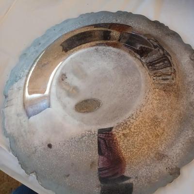 3pc silver plate serving dishes