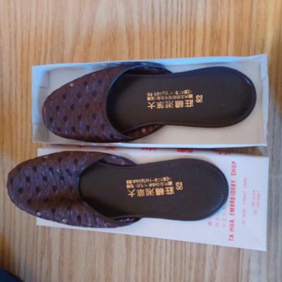 2 pair of Chinese slippers