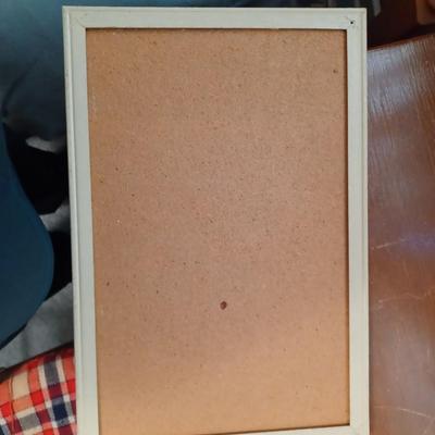 Framed cork board