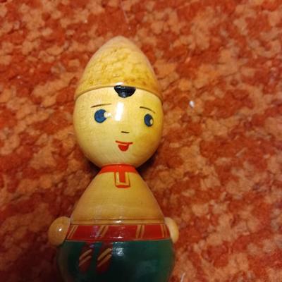 Russian Dolls Carved Wood