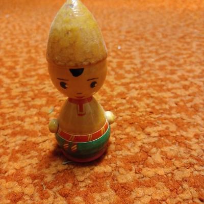 Russian Dolls Carved Wood