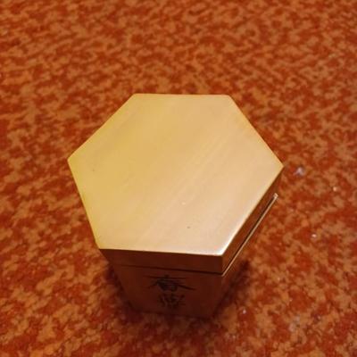 VINTAGE Wood & BAMBOO TEA CADDY