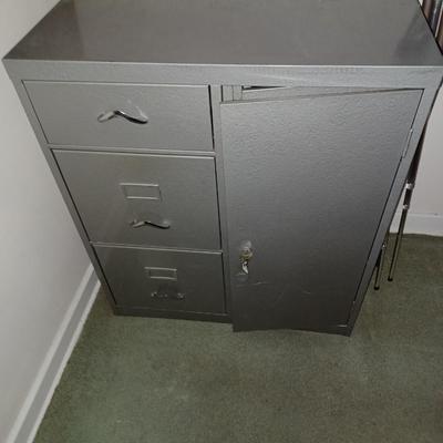 Mid century Steelmaster file cabinet with safe