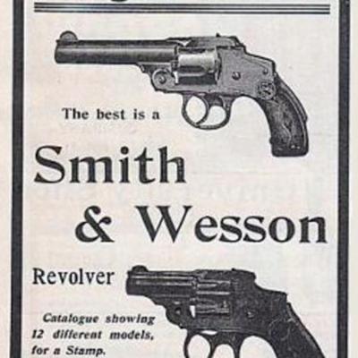 Smith & Wesson Reprint vintage ad