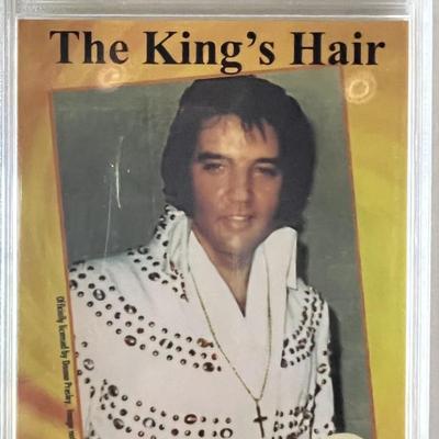 Elvis Presley hair follicle.  Global Authentics slabbed