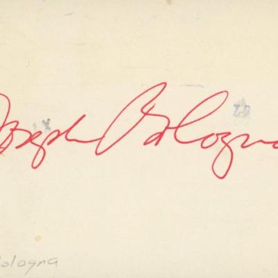 Joe Bologna signature cut