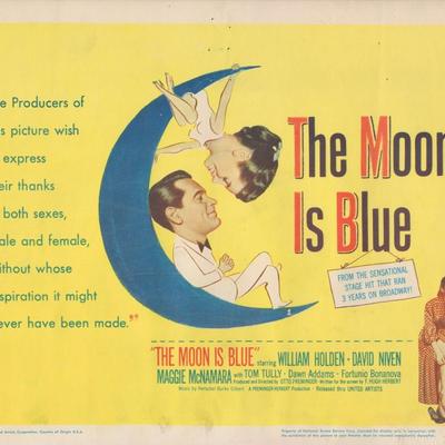The Moon is Blue set of 8 original lobby cards