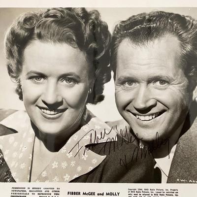 Fibber McGee and Molly signed photo