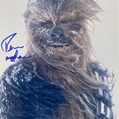 Star Wars Chewbacca signed movie photo 