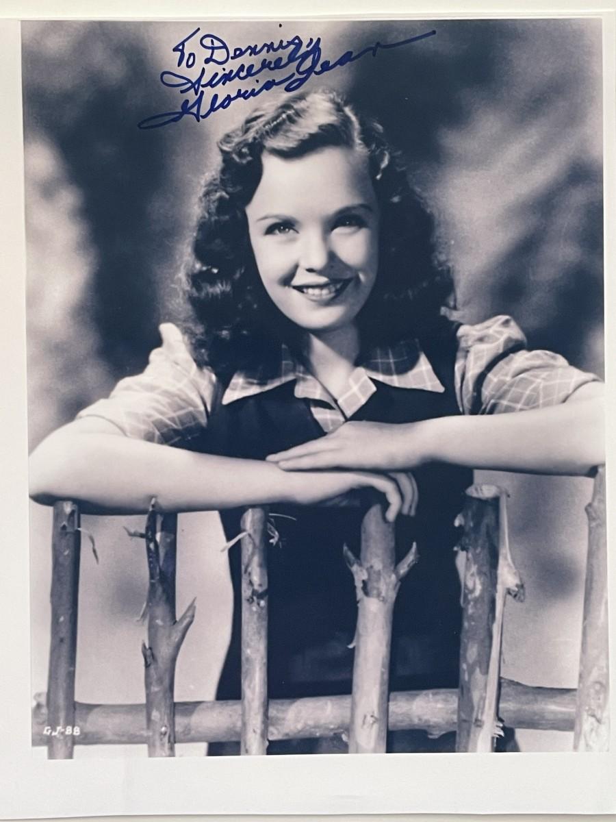 Gloria Jean signed photo | EstateSales.org