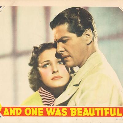 And One Was Beautiful original vintage lobby card