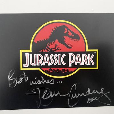 Jurassic Park Cinematographer Dean Cundey signed photo