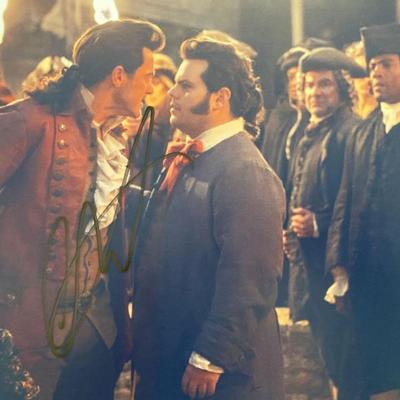 Beauty and the Beast Luke Evans signed movie photo