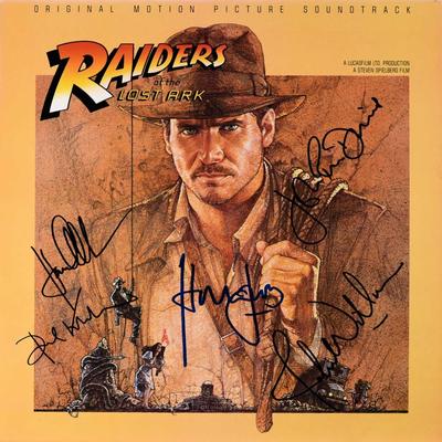 Indiana Jones and the Temple of Doom signed soundtrack