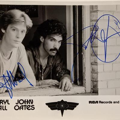 Daryl Hall and John Oates signed photo