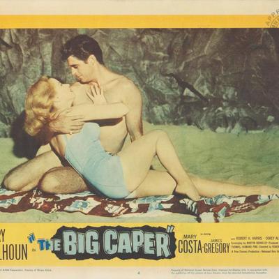 The Big Caper 1957 original vintage lobby card