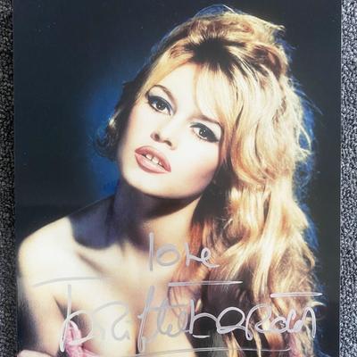 Brigitte Bardot signed photo