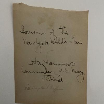 H.M. Sammers original signature