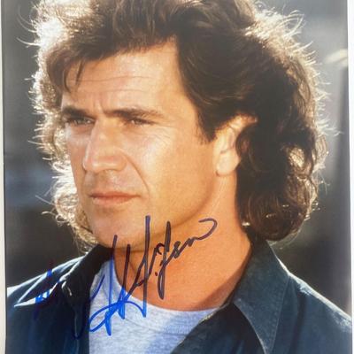 Lethal Weapon Mel Gibson signed photo