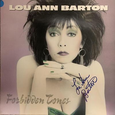 Lou Ann Barton Forbidden Tones signed album