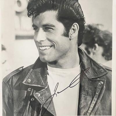 Grease John Travolta signed movie photo