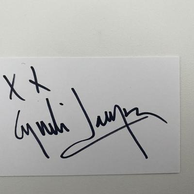Cyndi Lauper Original Signature