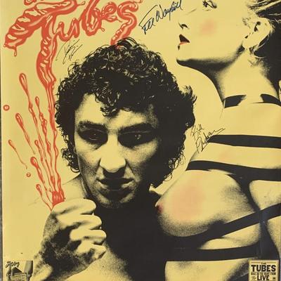 The Tubes signed poster. GFA Authenticated