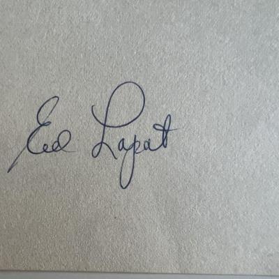 Ed Lopat original signature