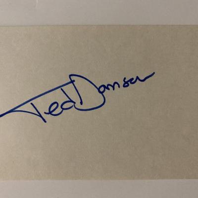 Cheers Ted Danson signature cut. GFA Authenticated