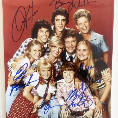 The Brady Bunch cast signed photo