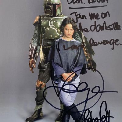 Star Wars: Episode II â€“ Attack of the Clones Boba Fett Daniel Logan signed photo