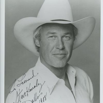 Dallas Steve Kanaly signed photo