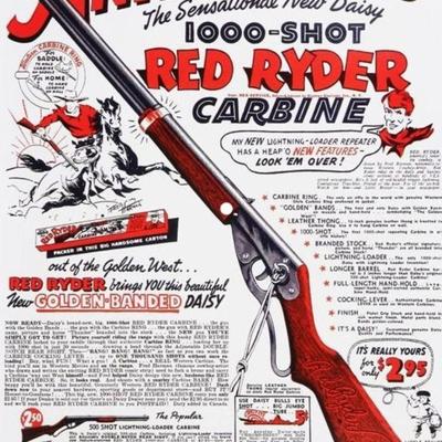 Daisy Air Rifles Red Ryder Carbine reprint ad