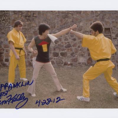 Enter the Dragon Jim Kelly signed movie photo