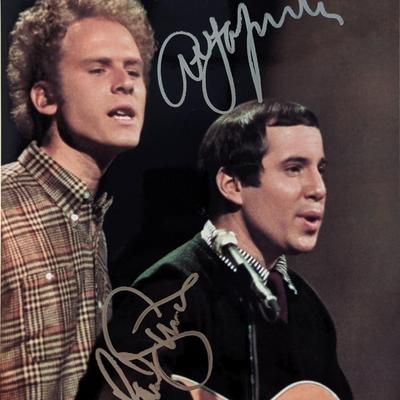 Paul Simon and Art Garfunkel signed photo